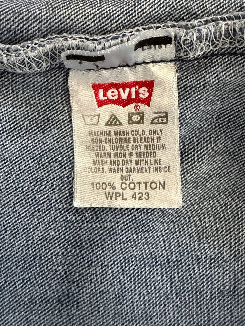 Y2K Levi's Button Fly Straight-Leg Authenticly Distressed Soft Blue Denim Jean